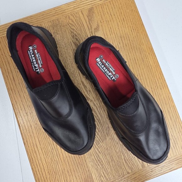 Skechers Work Shoes Women Size 8 Slip Resistant Relaxed Fit FlexSole Leather - Picture 6 of 8